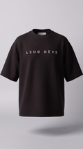 Leur Rêve Tee in black, front