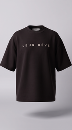 Leur Rêve Tee in black, front