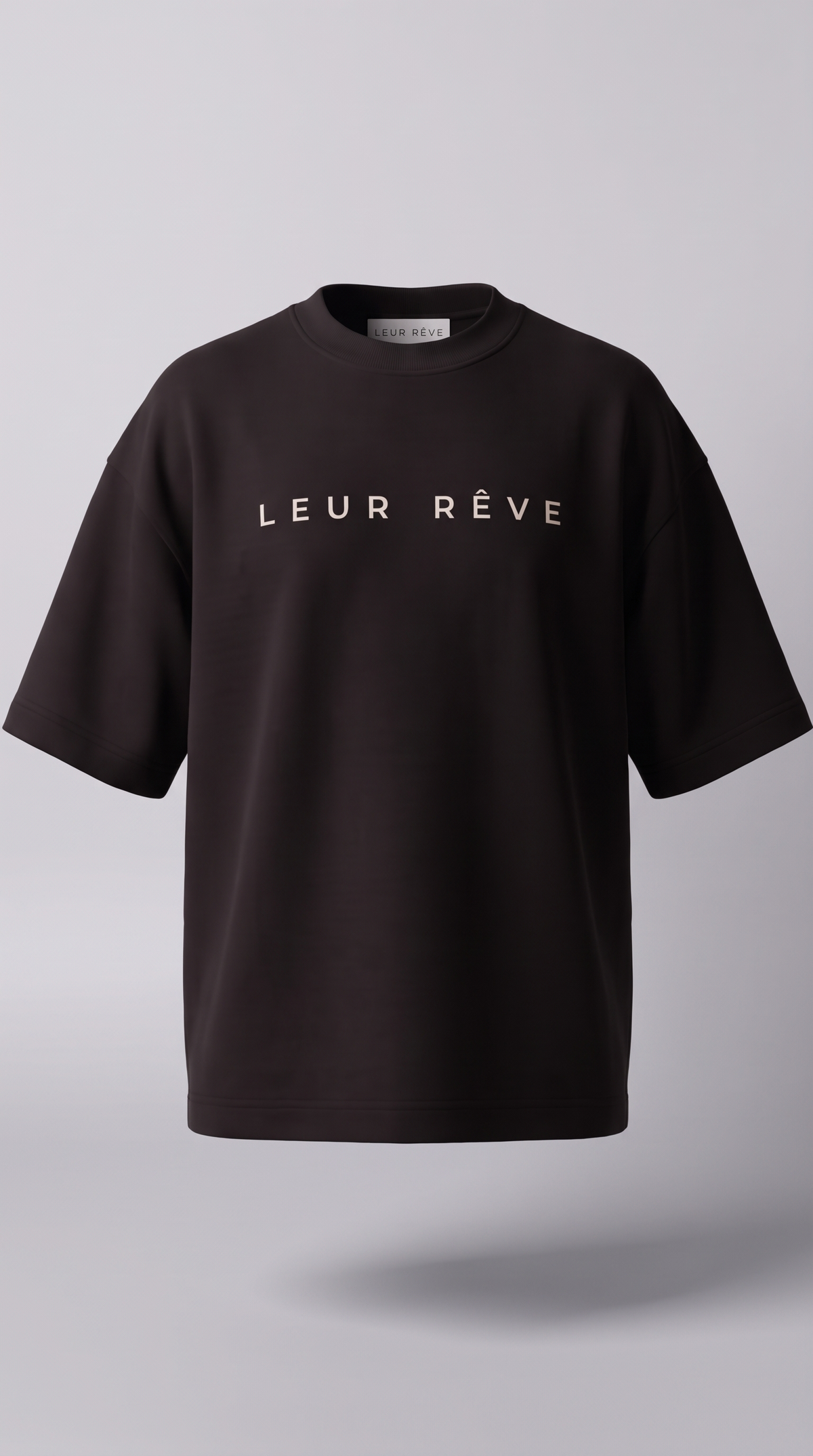 Leur Rêve Tee in black, front